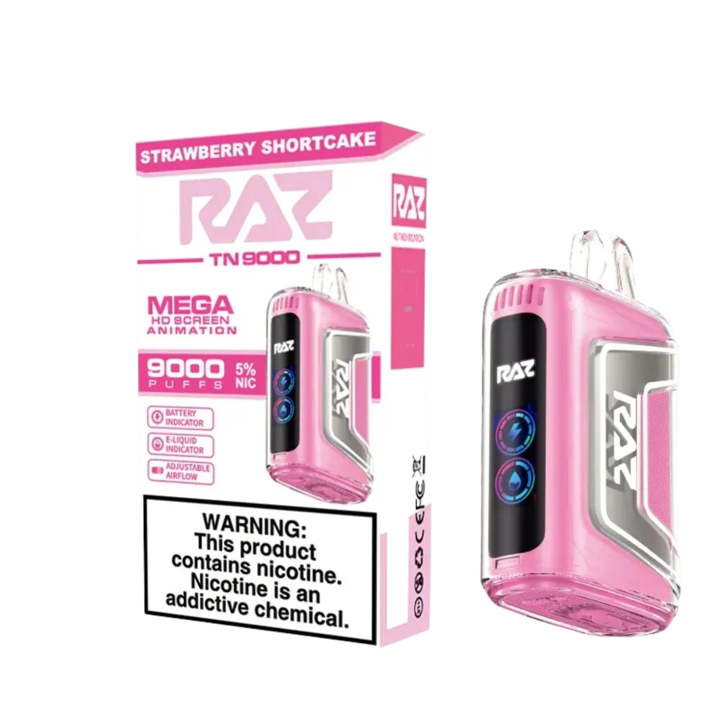 Raz TN 9000 Puffs Strawberry Shortcake
